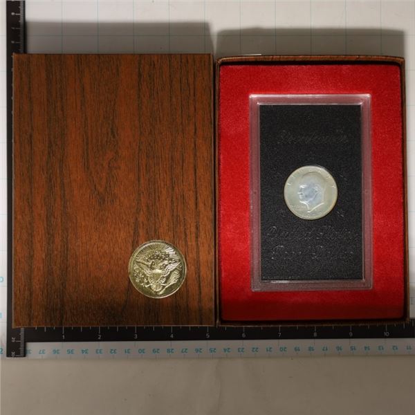 1972-S IKE SILVER DOLLAR (BROWN PACK) PROOF