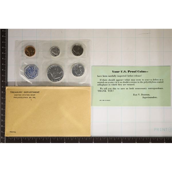 1960 US SILVER PROOF SET (WITH ENVELOPE)