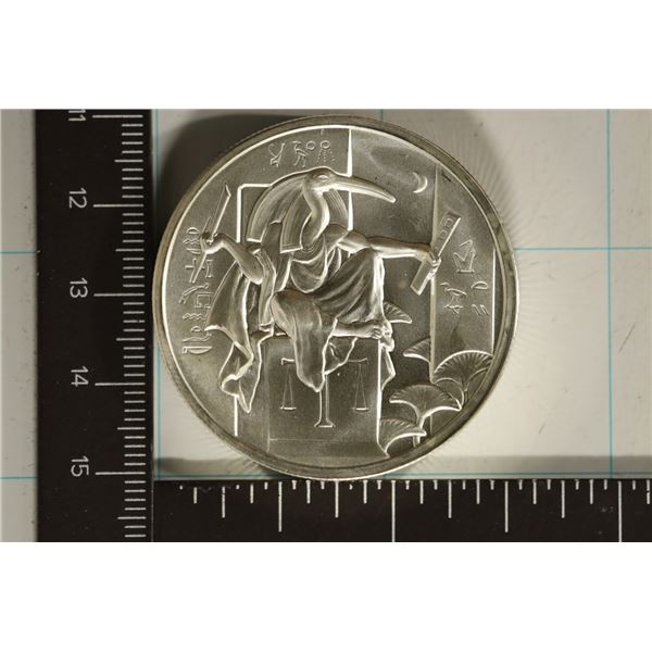 2 TROY OZ. .999 FINE SILVER UNC ROUND EGYPTIAN