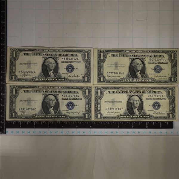 4-1935 $1 SILVER CERTIFICATES: 35-A, 35-C, 35-H &