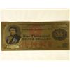 Image 1 : GOLD FOIL 24KT REPLICA OF AN 1878 US $1000 SILVER