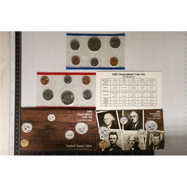 1985 US MINT SET (UNC) P/D (WITH ENVELOPE)
