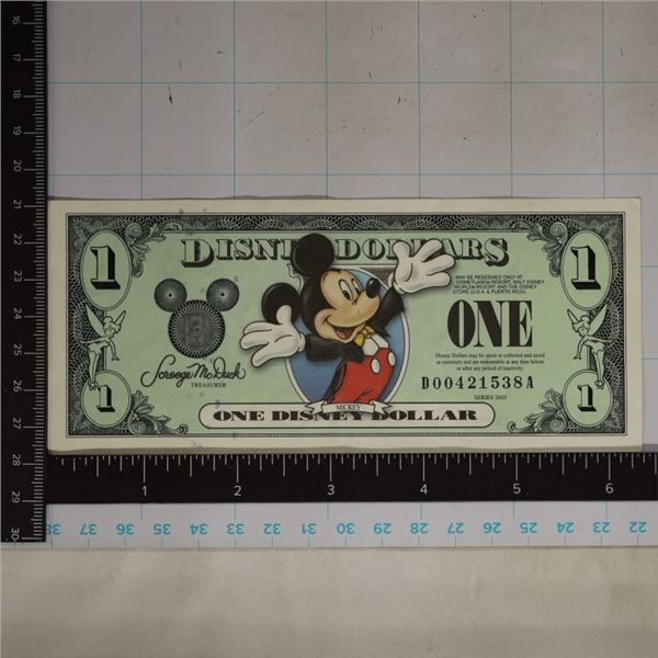 2003 ONE DISNEY DOLLAR "MICKEY"