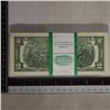 Image 2 : CRISP UNC BLOCK OF $200 US 2009-$2 GREEN SEALS