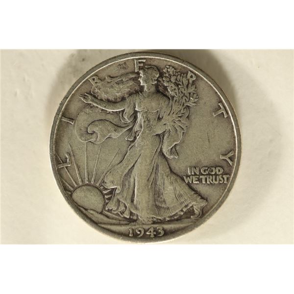 1943-S SILVER WALKING LIBERTY HALF DOLLAR
