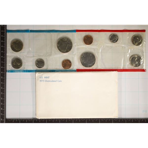 PARTIAL 1975 US MINT SET (UNC) P/D (WITH ENVELOPE)