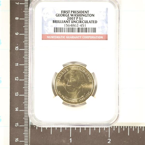 2007-P GEORGE WASHINGTON US $1 NGC BU