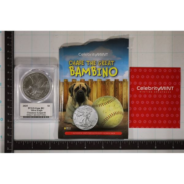 CELEBRITY MINT AUTOGRAPHED 2025 AMERICAN SILVER