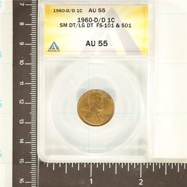 1960-D/D SM DT/ LG DATE FS-101 & 501 LINCOLN CENT