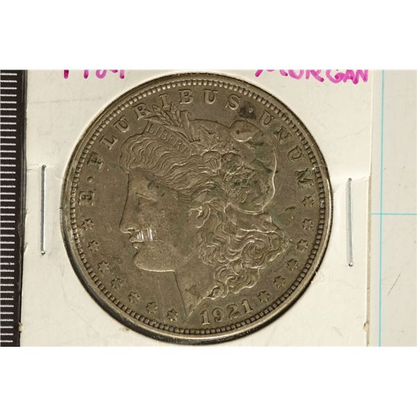1921-D MORGAN SILVER DOLLAR