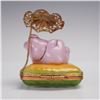 Image 2 : C.A. Limoges Porcelain France Treasure Box, Pig with Parasol Design