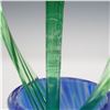 Image 4 : Bohemian Art Glass Tulip in Vase
