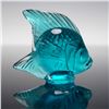Image 2 : Lalique Crystal Fish Figurine, Turquoise