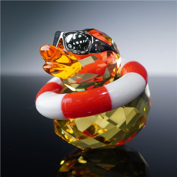 Swarovski Crystal Happy Duck Figurine, Suny Sam