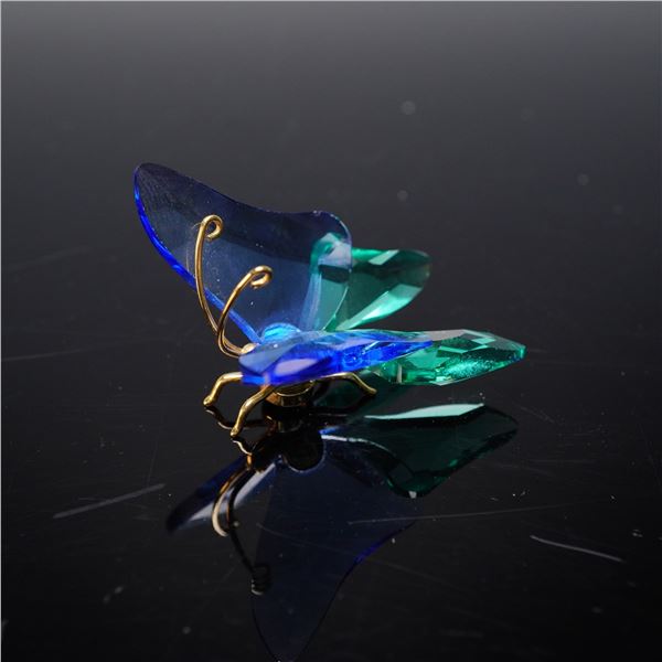 Swarovski Crystal Paradise Bug Object Figurine, Butterfly Acadia Sapphire