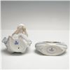 Image 3 : 2pc Lladro Porcelain Figurine and Clock