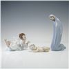 Image 1 : 3pc Lladro Porcelain Figurines, Holy Serenity