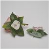 Image 3 : 2pc Boehm Porcelain Flower Figurines, Flower of Love & Barbara Bush Rose