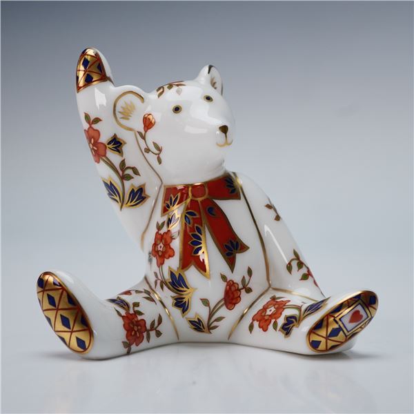 Royal Crown Derby Miniature Bear Figurine, Alice