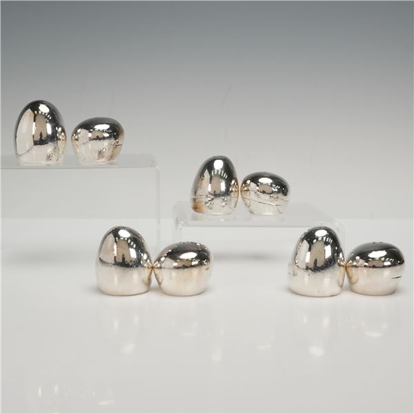4 Pairs of Christofle Silver Plated Salt & Pepper Shakers