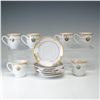 Image 1 : Lorren Home Trends by Lorenzo Limoges Demitasse Cups & Saucers, Set of Six