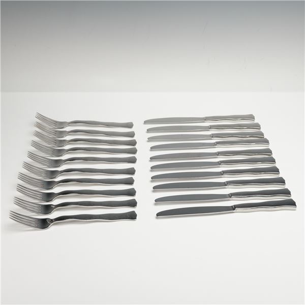 20pc Robbe and Berking Stainless Steel Forks and Knives, Lago