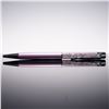 Image 4 : 2pc Swarovski Pen Set with Crystal Accents, Purple and Pink