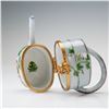 Image 3 : 2pc Halcyon Days Limoges Porcelain Treasure Boxes
