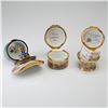 Image 4 : 3pc Limoges Porcelain and Halcyon Days for Tiffany & Co. Treasure Boxes
