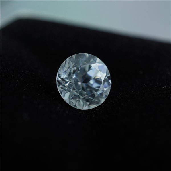1.75 CT White Zircon Round Cut Gemstone