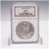 Image 1 : 1994 American Silver Eagle Type 1 Dollar NGS Graded MS69
