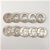 Image 1 : 10pc 1962 to 1964-D Washington Silver Quarters