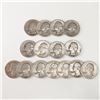 Image 1 : 15pc 1934 to 1948 Washington Silver Quarters