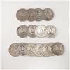 Image 2 : 15pc 1934 to 1948 Washington Silver Quarters