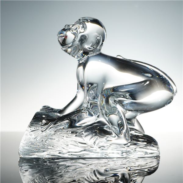 Baccarat Crystal Figurine, Bellagio Monkey