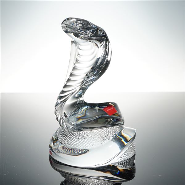 Baccarat Crystal Figurine, Bellagio Snake