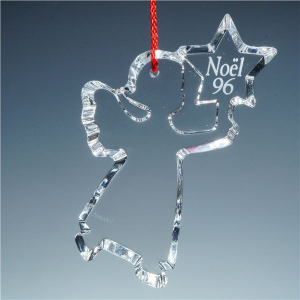 Baccarat Crystal Annual Ornament, Angel 1996