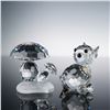Image 1 : Swarovski Crystal Figurines, Mini Cat & Mushroom