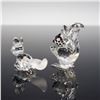 Image 2 : 2pc Swarovski Silver Crystal Figurines, Mini Fox Prowling and Squirrel