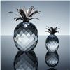 Image 1 : 2pc Swarovski Sparkling Fruit Crystal Figurines, Large & Small Pineapples