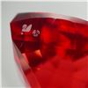 Image 9 : 2pc Swarovski Crystal Paperweights, Red Heart and Clear Chaton
