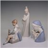 Image 3 : 3p Porcelain Lladro, Nao by Lladro, and Lenwile Ardalt Figurines