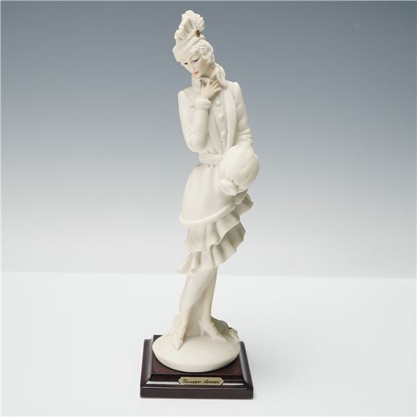 Giuseppe Armani Cold-Cast Porcelain Figurine, Lady with Muff