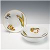 Image 3 : 7pc Royal Worcester Porcelain Dinnerware-Bowls & Plates, Evesham