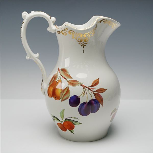Royal Worcester Porcelain Pitcher, Evesham