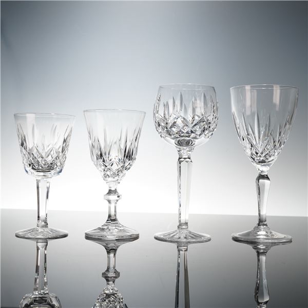 4pc Waterford Crystal Wine and Water Glasses