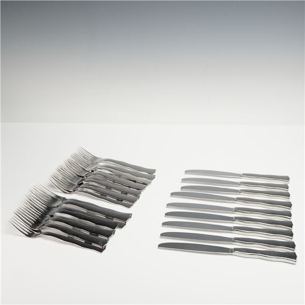 28pc Robbe and Berking Stainless Steel Forks and Knives, Lago