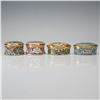 Image 2 : 4pc Halcyon Days Enamel Boxes