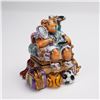 Image 1 : La Gloriette Limoges Porcelain Multi-Sport Bear Treasure Box, 3-Hinged