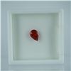 Image 2 : 0.73 CT Red-Orange Labradorite Pear Cut Gemstone